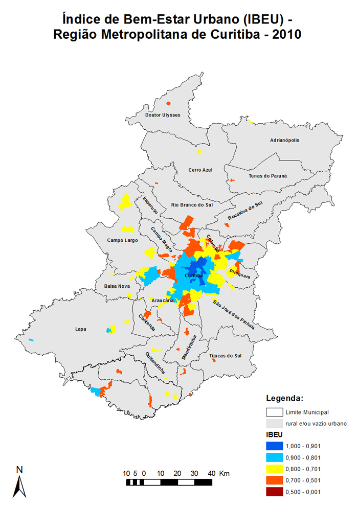 Mapas RM de Curitiba